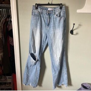 Flying Monkey Distressed Dad Jeans